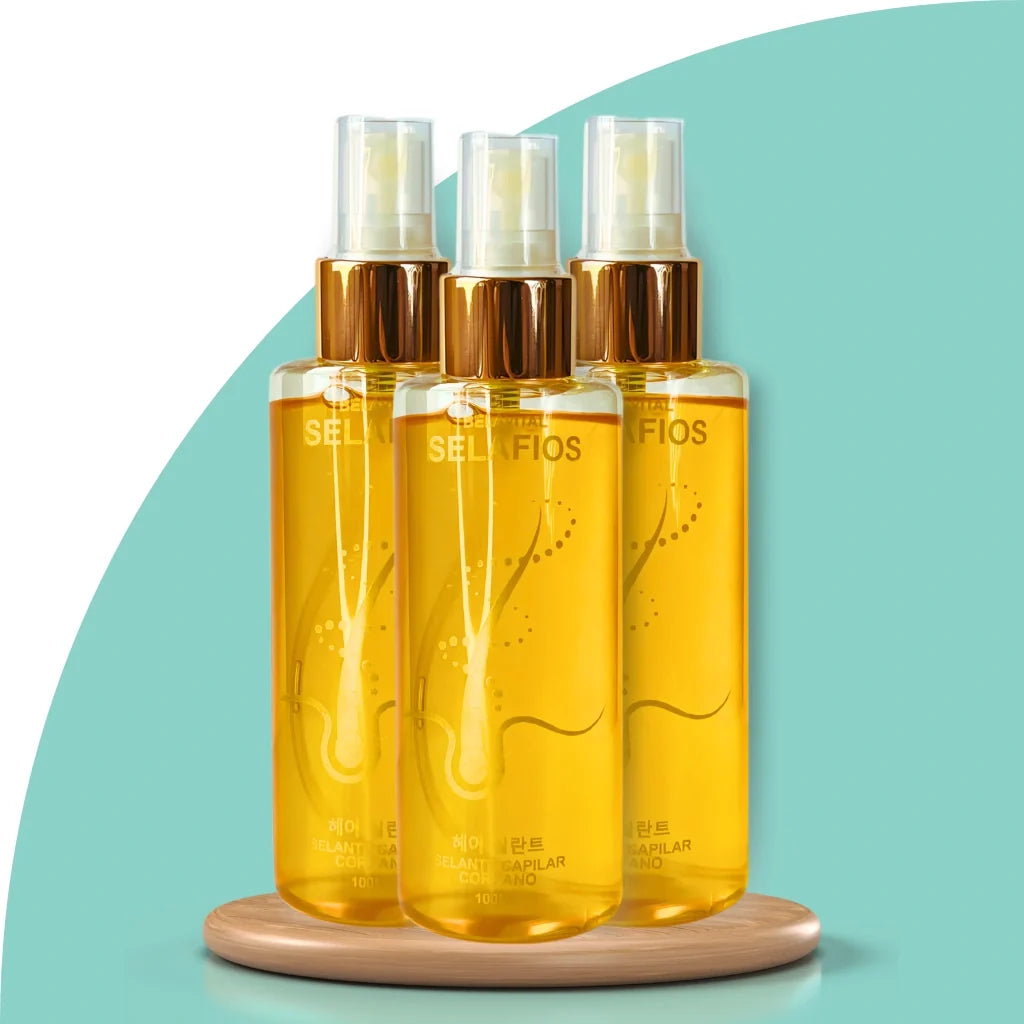 Spray Protetor Térmico Antifrizz SelaFios | Multibenefícios para Cabelos Danificados