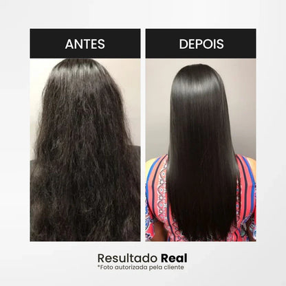 Escova Alisadora Portátil | Liso 2x Mais Rápido com Tecnologia de Proteção
