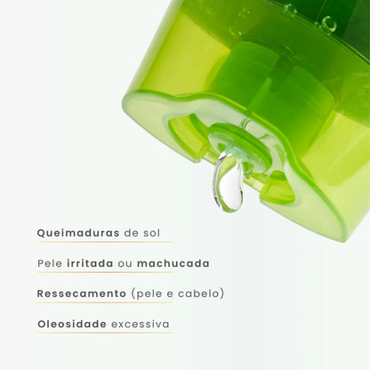 Gel de Babosa Puro: Dupla Ação para Cabelo e Rosto