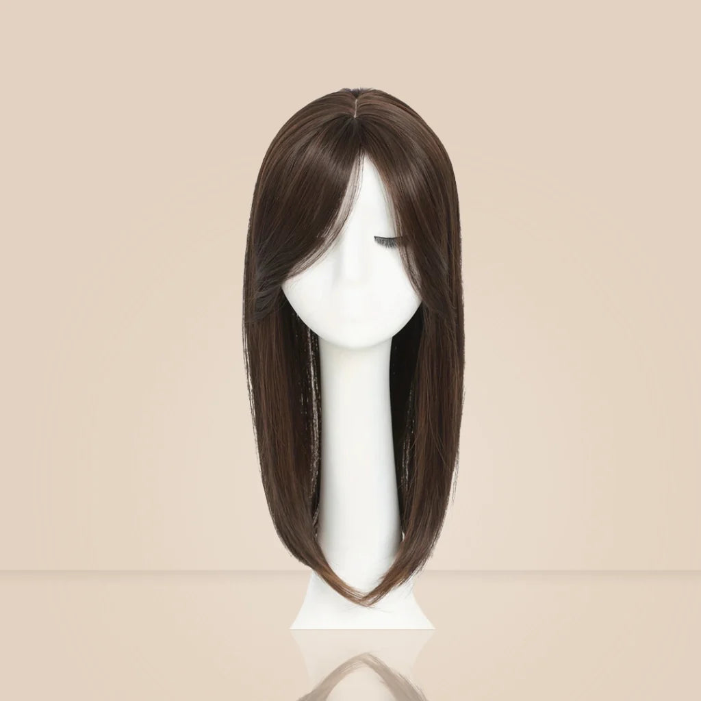 Top Closure - Topo de Cabelo com Franja 45cm | Para Alopecia e Falhas