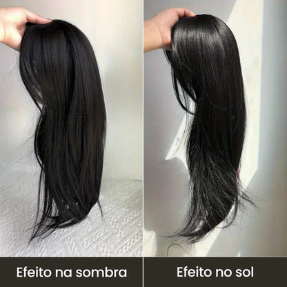 Top Closure - Topo de Cabelo com Franja 45cm | Para Alopecia e Falhas