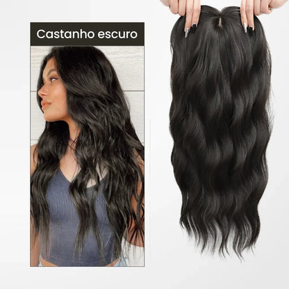 Top Closure - Topo de Cabelo Ondulado 50cm | Para Alopecia e Falhas