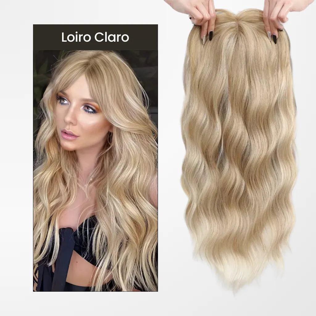 Top Closure - Topo de Cabelo Ondulado 50cm | Para Alopecia e Falhas