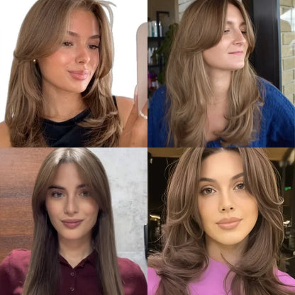 Top Closure - Topo de Cabelo com Franja 45cm | Para Alopecia e Falhas