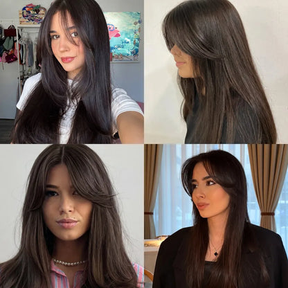 Top Closure - Topo de Cabelo com Franja 45cm | Para Alopecia e Falhas