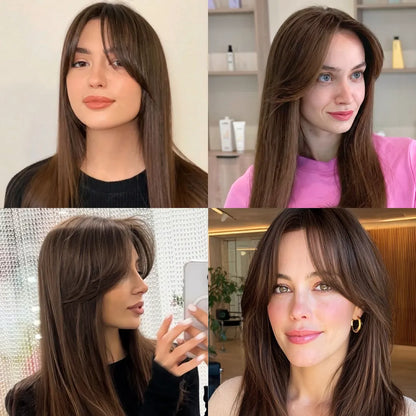 Top Closure - Topo de Cabelo com Franja 45cm | Para Alopecia e Falhas