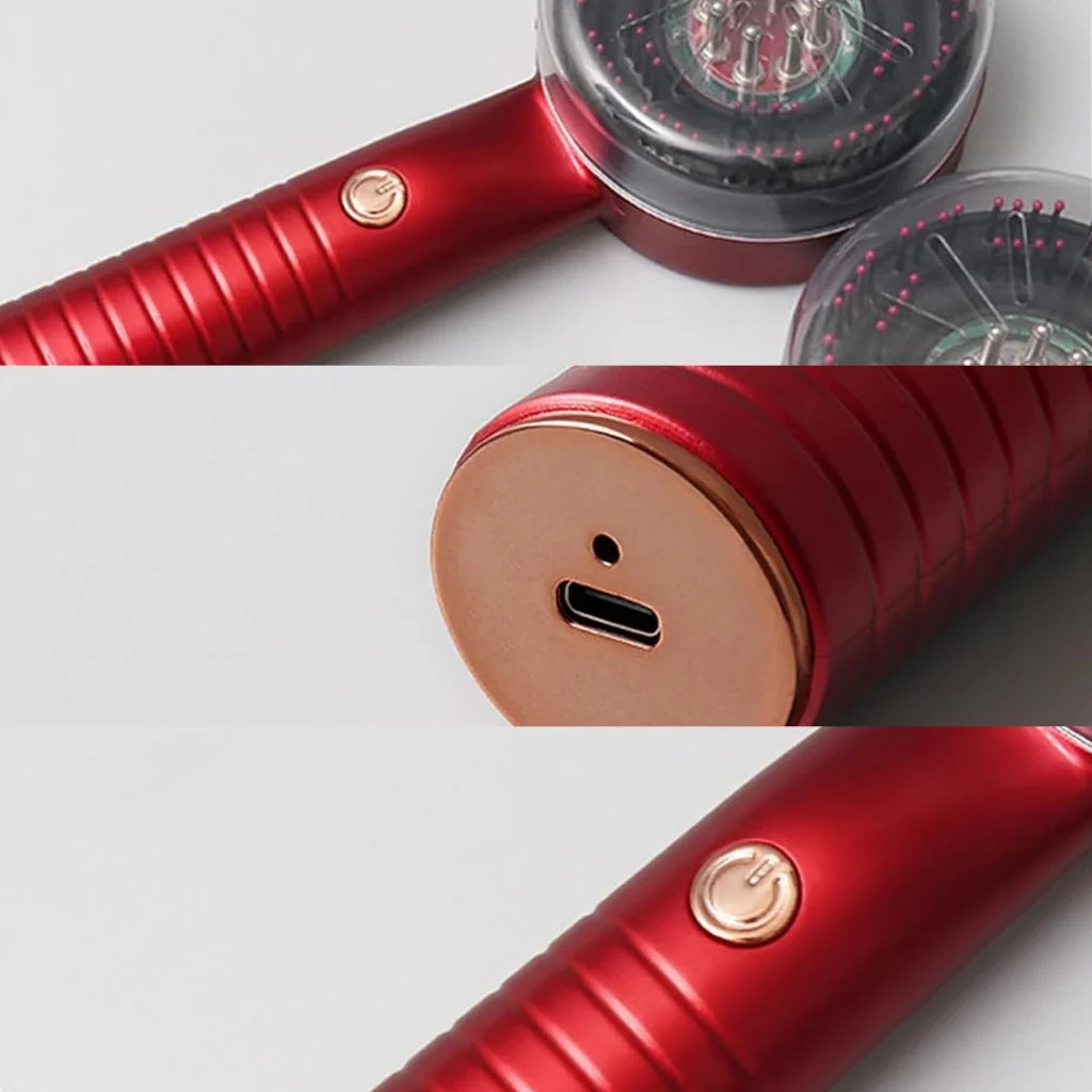 Pente BreoBrush: Terapia de Luz, Massageador e Difusor