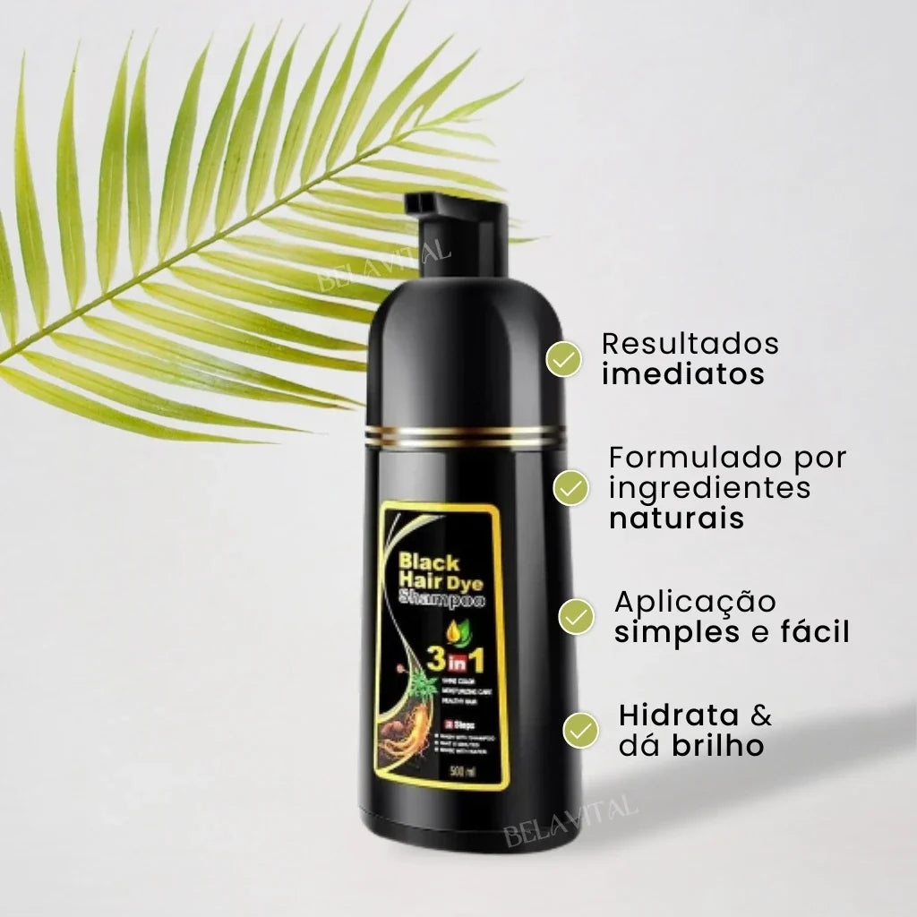 Shampoo Brimless Botânico 3 em 1: Cor Natural em Segundos