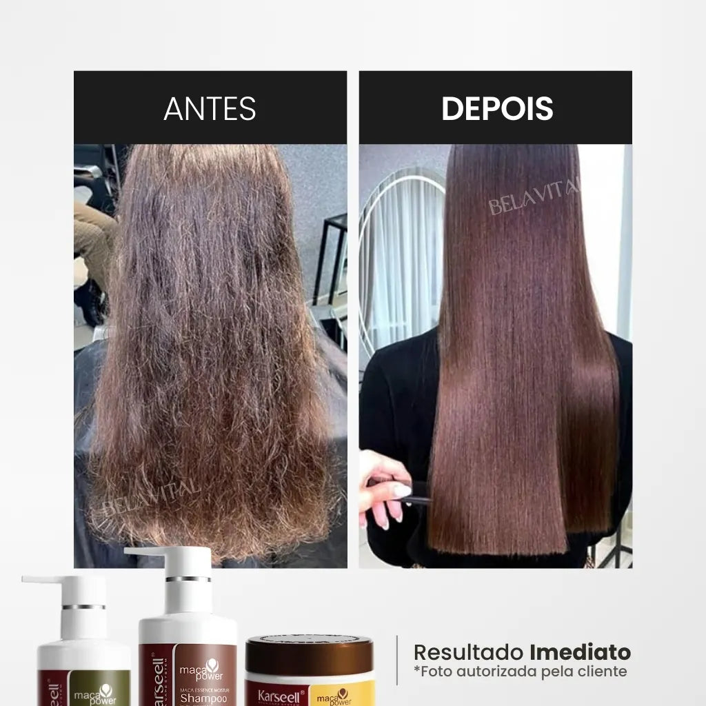 Kit Karseell Completo: Shampoo, Condicionador e Máscara
